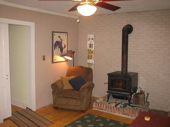 Den w/ Woodburning stove