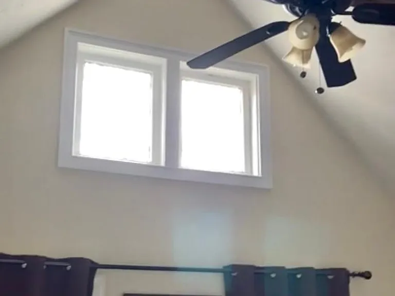 Vaulted Ceiling in Bedroom