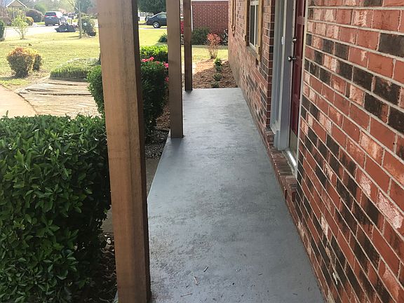 New cedar post and flowerbed