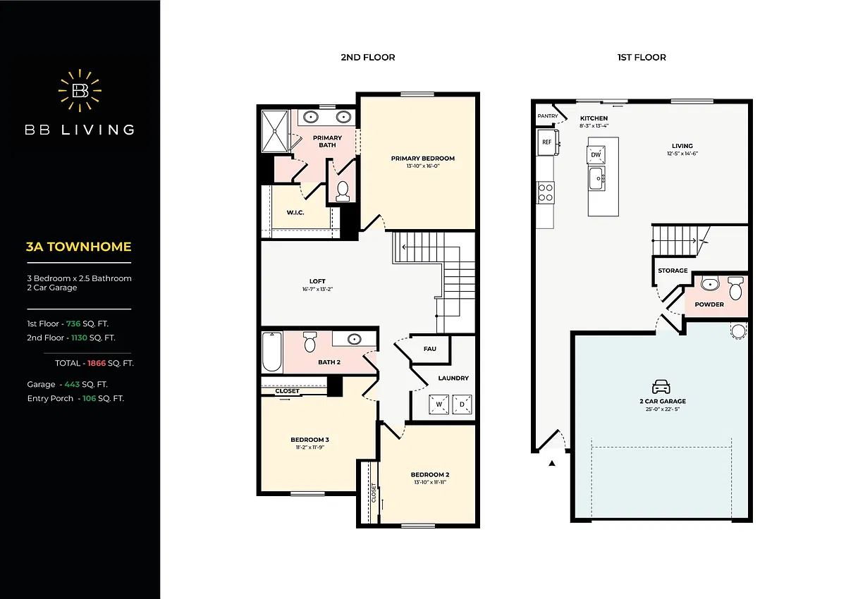 Floor plan 3A Townhome