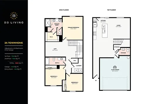 Floor plan 3A Townhome