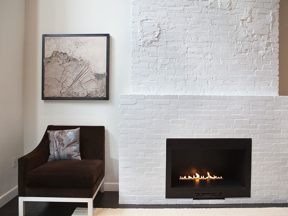 Living room fireplace