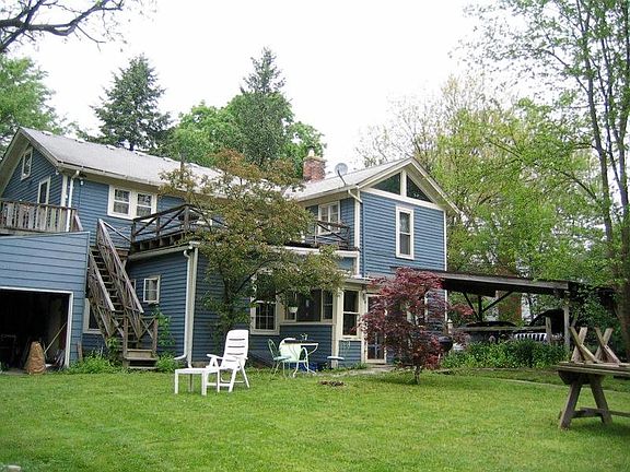 Rear of house showing deck