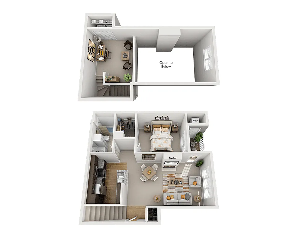 Floor plan Aviary Gardens Loft (A1AL)