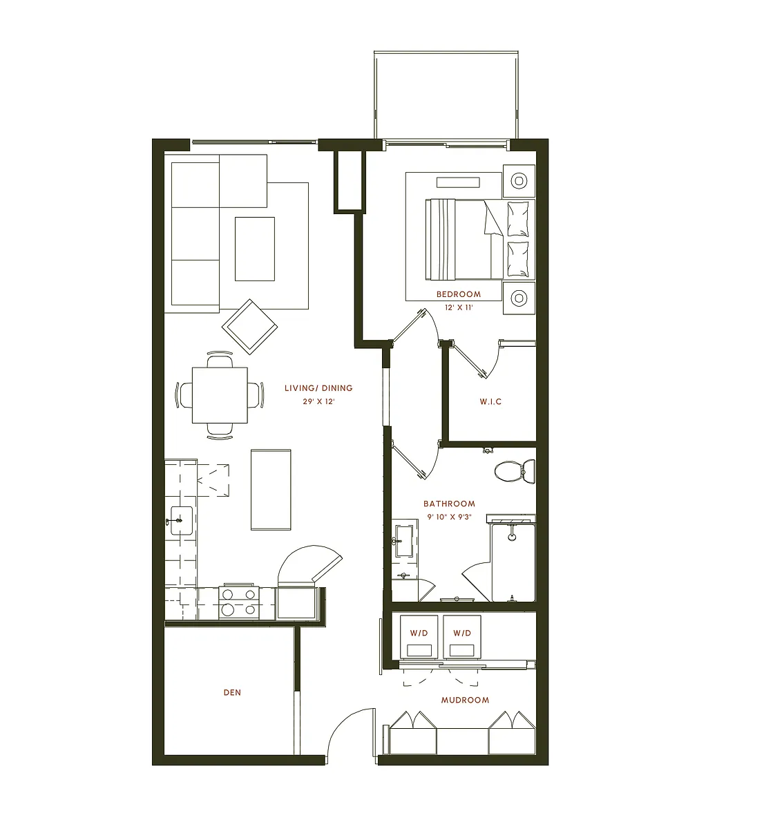 Floor plan A10 Den