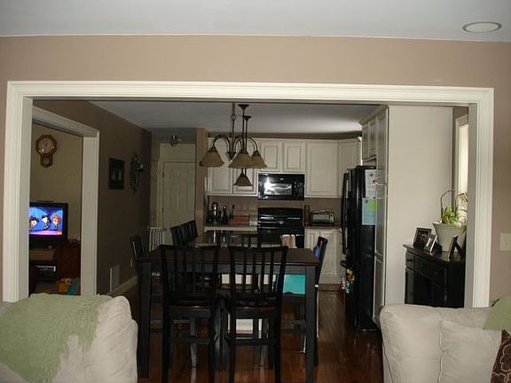 View From Family Room to Kitchen