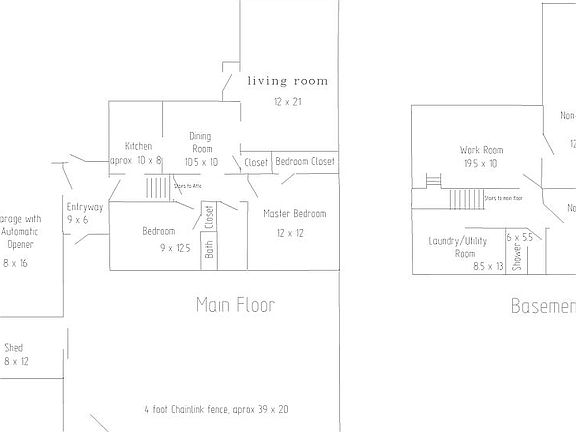 Plan for main floor and base