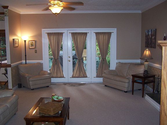 French Doors leading to Deck with Hot Tub