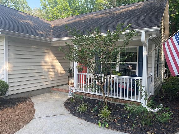 Front Porch with 2 Adirondack Chairs
