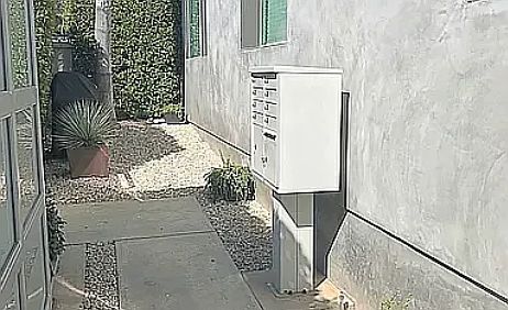 Packages and Mail Delivered inside secured area