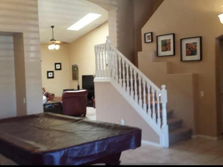 living/dining area off front foyer before remodel