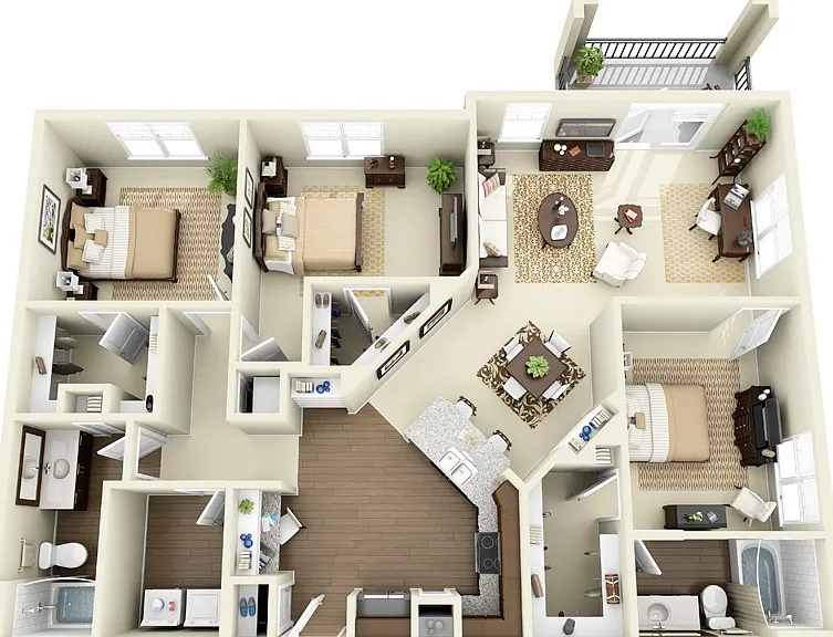 York floor plan Whitehall Parc
