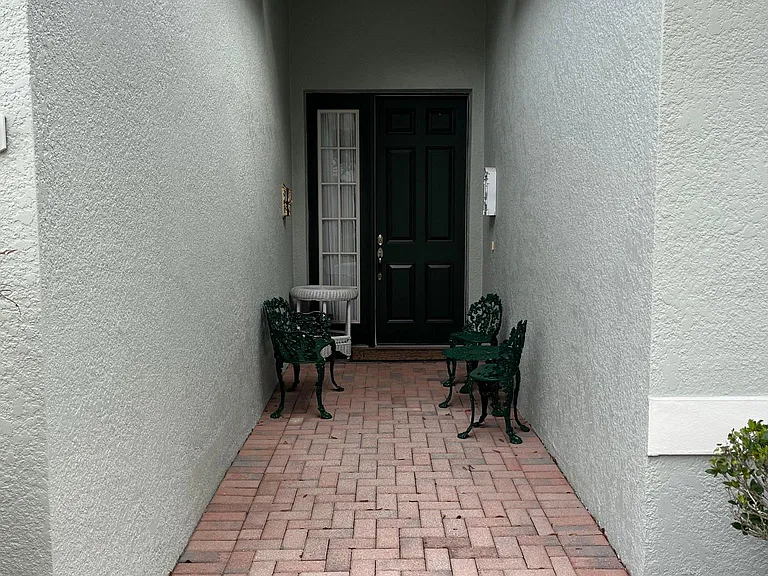 Front walk way.