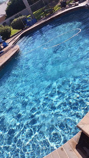 Sparkling remodeled pool!