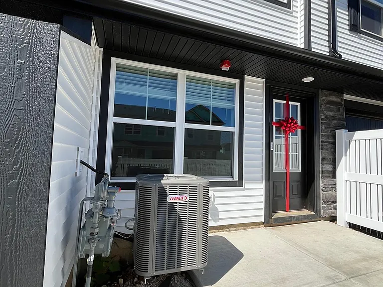 Brand new property with fenced entrance for privacy