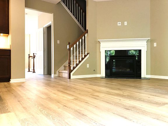 fireplace in the family room