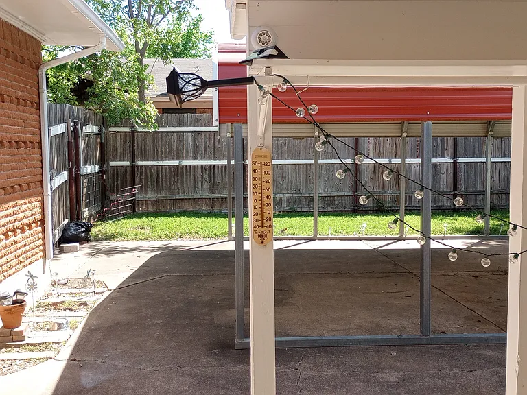 Back Yard Cover Carport
