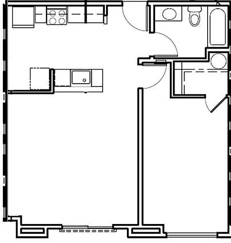 Floor plan 1 Bedroom