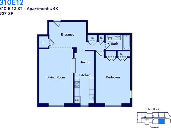 2nd image of 310 E 12th St APT 4K