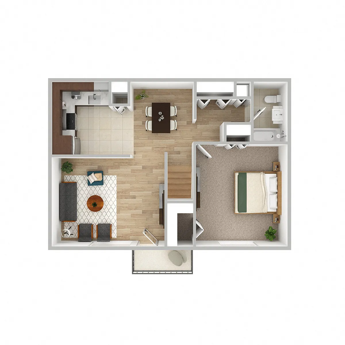 Floor plan 1 Bedroom