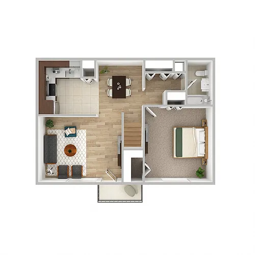 Floor plan 1 Bedroom