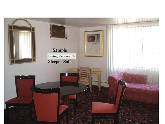 SAMPLE OF how a tenant furnished her unit, so that you can judge the space.