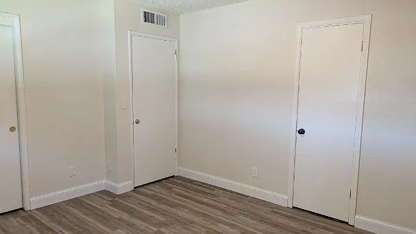 Bedroom with attached bathroom en-suite.