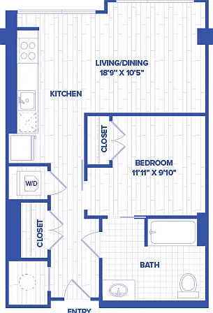 J11 floor plan Watermark at Buzzard Point