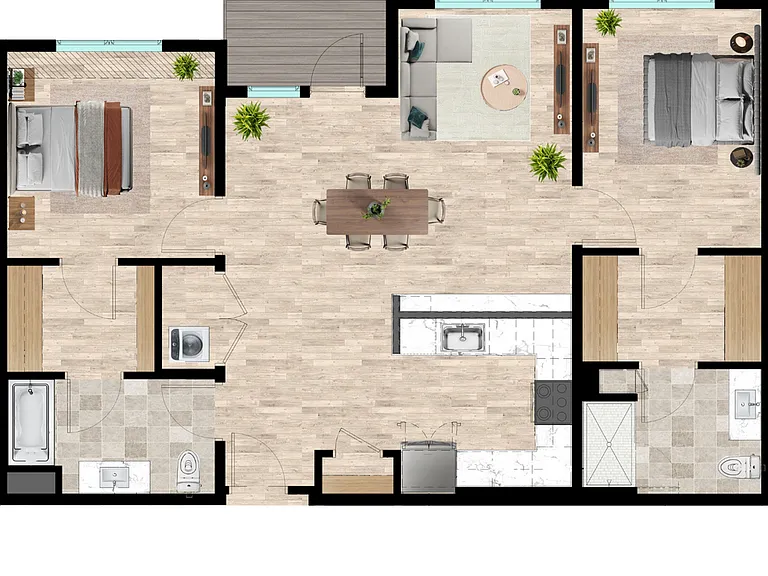 B16 - Two Bedroom B16 - Two Bedroom