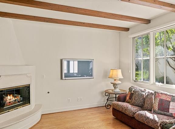 Living room fireplace