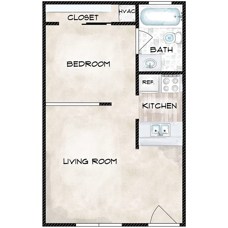 Floor plan Studio