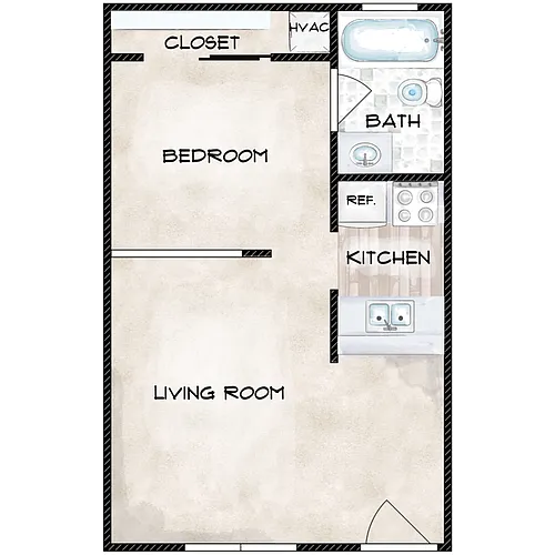 Floor plan Studio
