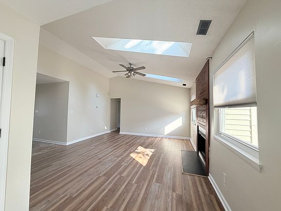 From kitchen bar area--the living are with new Sentimental beige wall color
