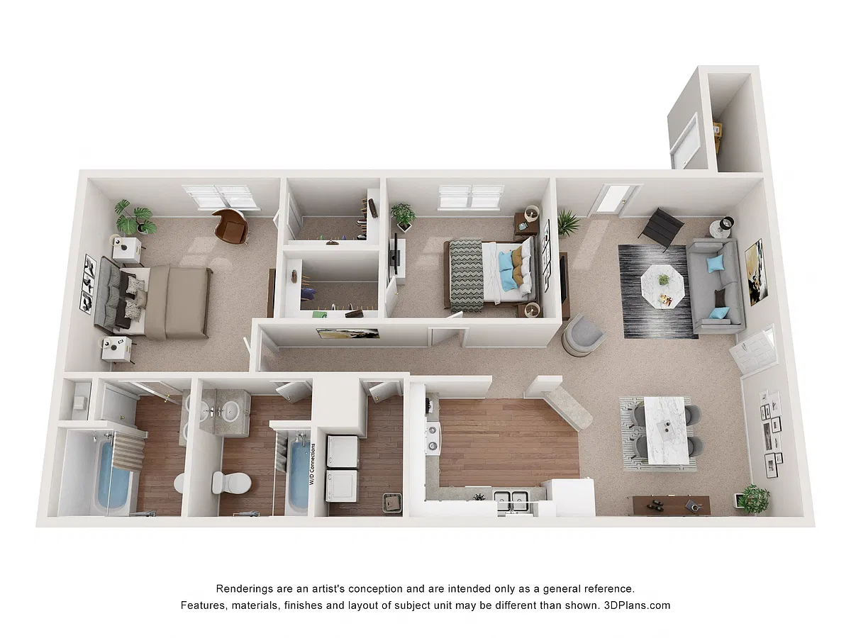 Floor plan Two Bedroom C