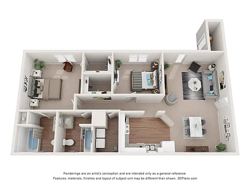 Floor plan Two Bedroom C