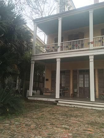 Lower left unit with porch swing