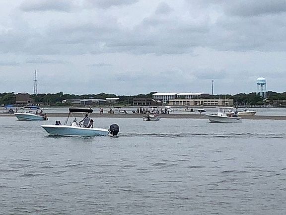 Sand bar from deck