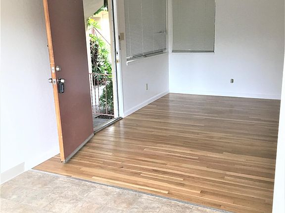 Front door into living room