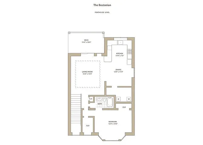 Floor plan One Bedroom