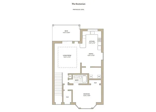 Floor plan One Bedroom