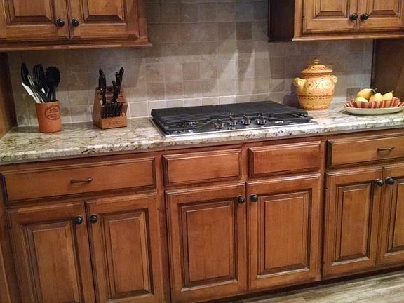 New Granite and new gas cook