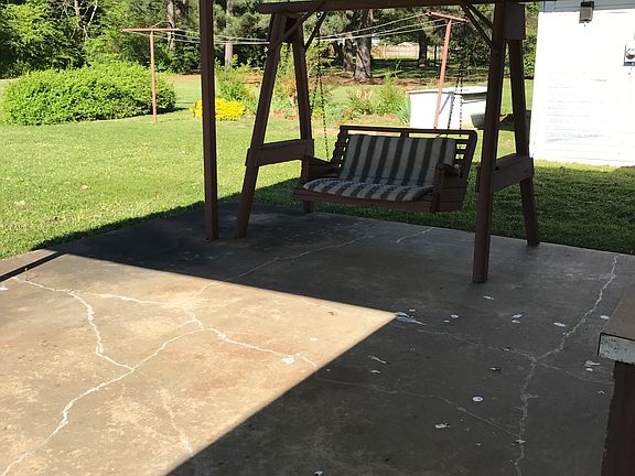 Patio in back of house