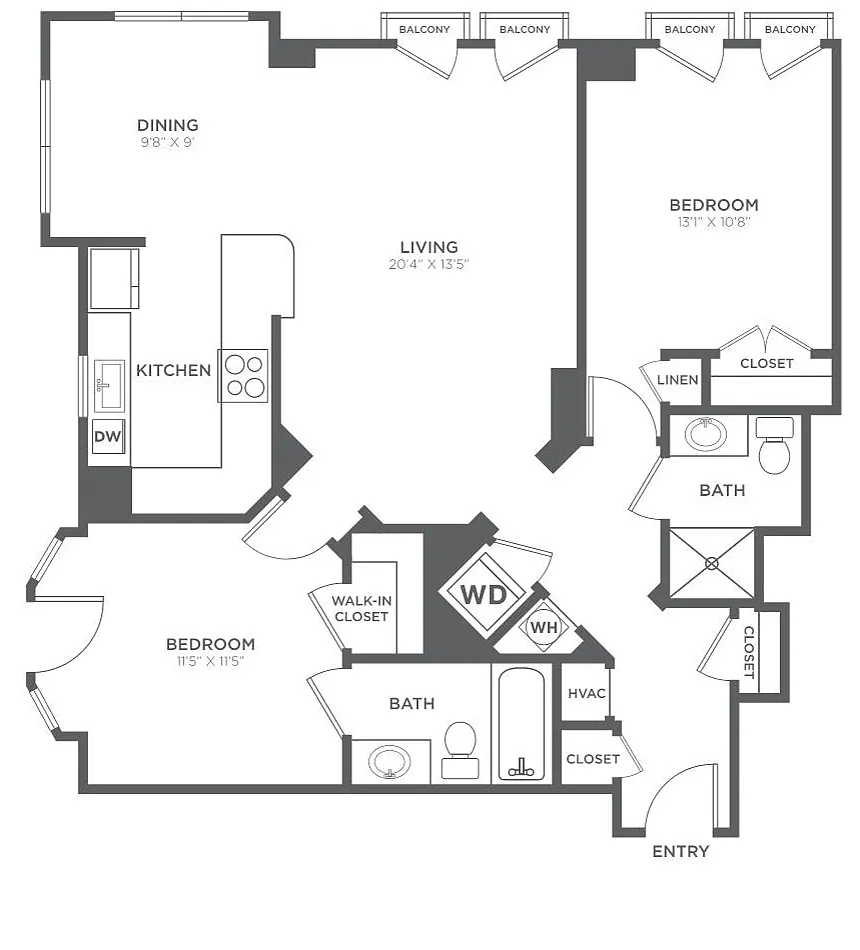 Floor plan B13