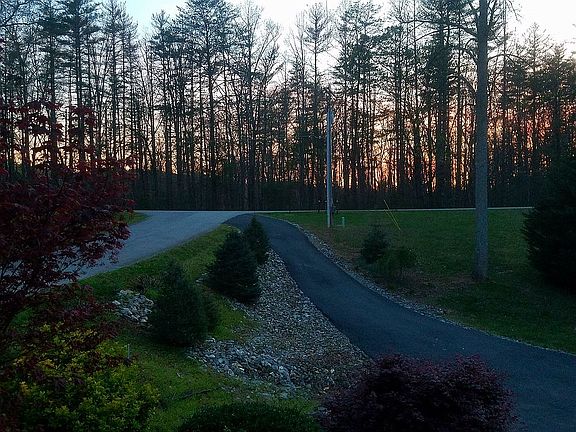 One of two driveways