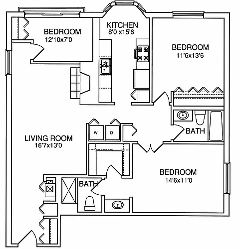 Floor plan 1700 3F