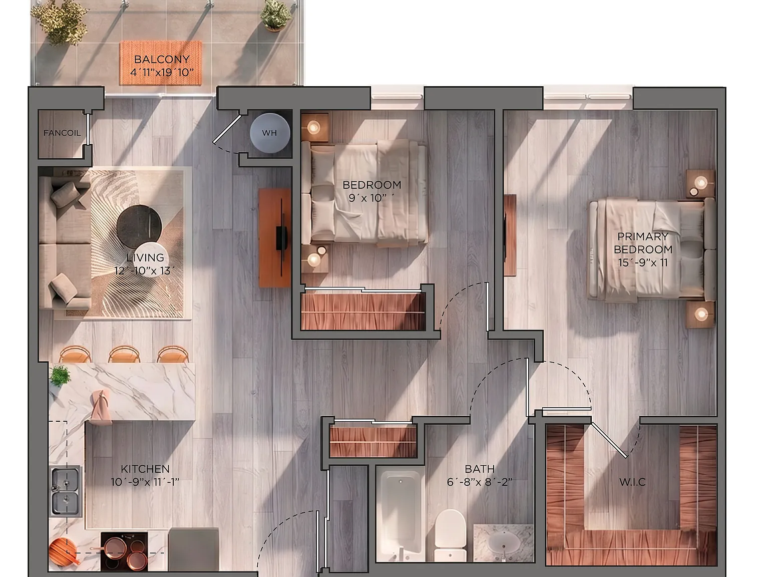 2 bed, $1,975 — Photo 3