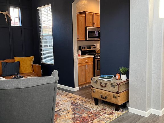 Den off the kitchen and formal dining room