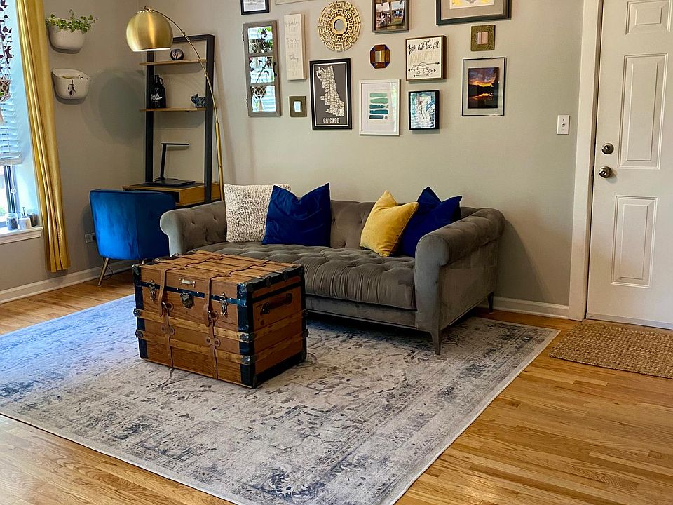 Living room and front door