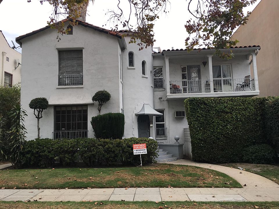 114 North Almont Drive, facing east from Almont Drive.