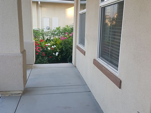 outside by the front door
